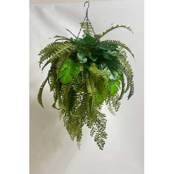Split Ferns Mix Hanging Basket